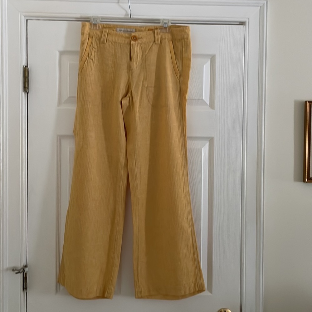 EUC  6. Anthropologie women’s wide leg linen/cotton pants.